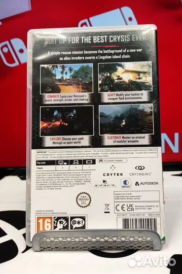 Crysis Remastered Nintendo Switch Б\У