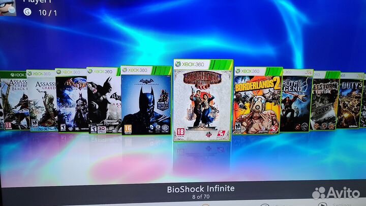 Xbox 360 slim freeboot 500 гб игр на жд