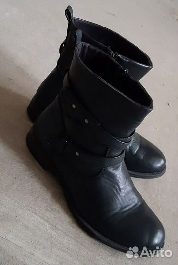 Кожаные ботинки