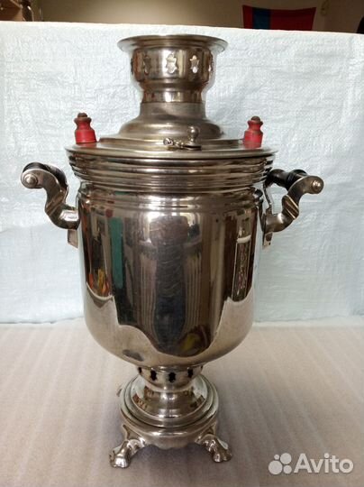 Самовар угольный СССР 5 литров Рабочий