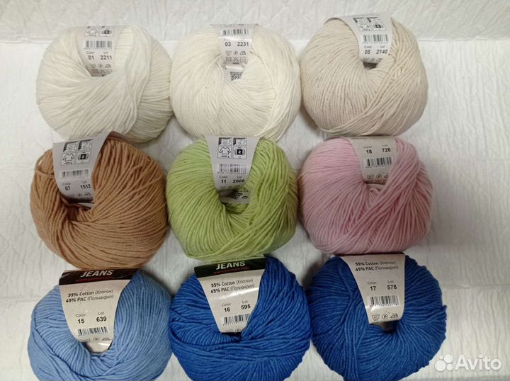 Пряжа YarnaArt jeans ярнарт джинс