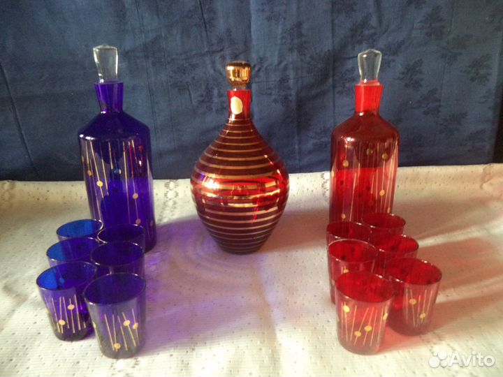 Графин Рюмки Богемия Чехословакия 70 -е