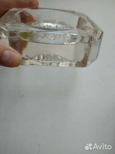 Антиквариат-пепельница Danger, горный хрусталь