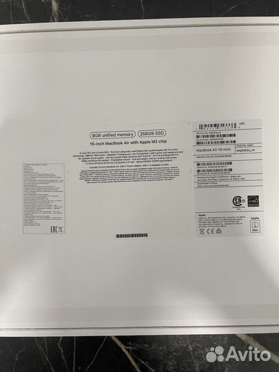 Macbook air 15 m2 256