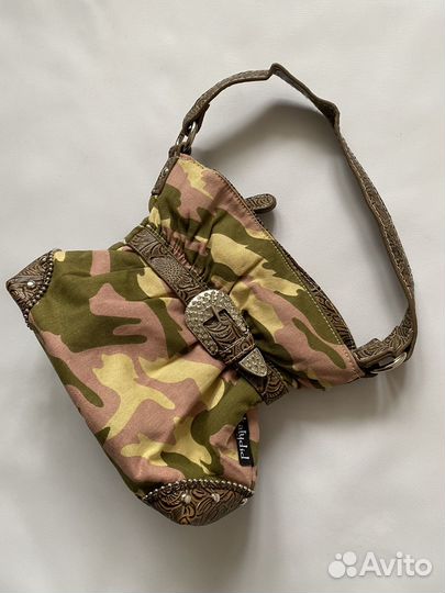 Винтажная сумка кросс боди camo bimbo