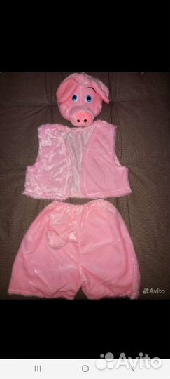 Новогодние костюмы: зайка, котик,ёжик, поросенок