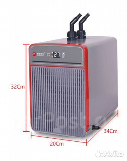 Чиллер для охлаждения воды в аквариуме до 160 литр