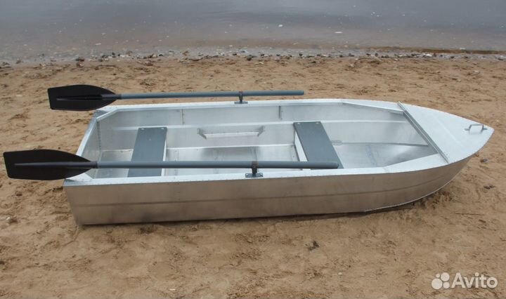 Дюралевая лодка Малютка-Н 2.6 м.,новая,с вёслам