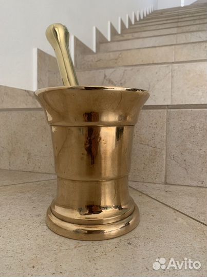 Ступка с пестиком медная