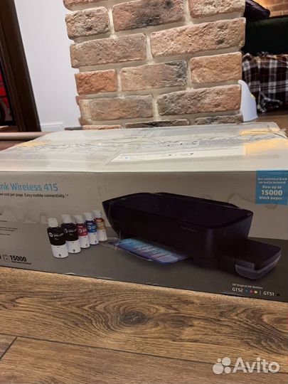 Струйный принтер мфу HP ink tank 415 цв/чб печать