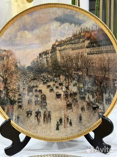 Тарелка декоративная. Фарфор. Эрмитаж