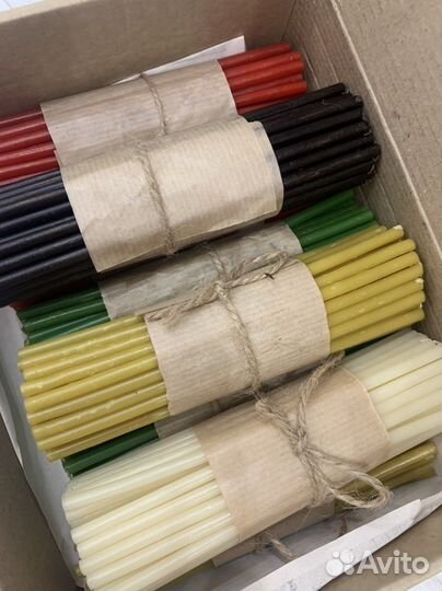 Свечи/свечки восковые 16 см 40 минут горения