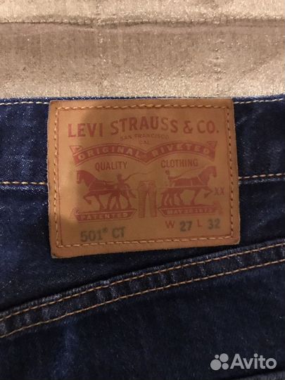 Джинсы levis 501 w27 l32