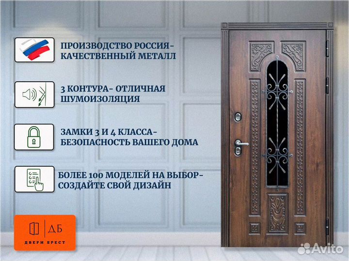 Дверь с терморазрывом и с окном Лацио