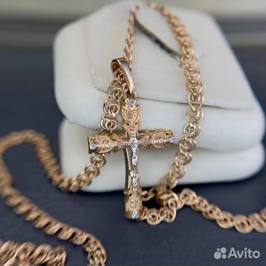 Золотой крест 585 золото