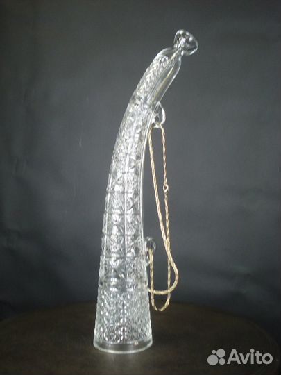 Винтажный большой хрустальный Рог изобилия- 46,5 с