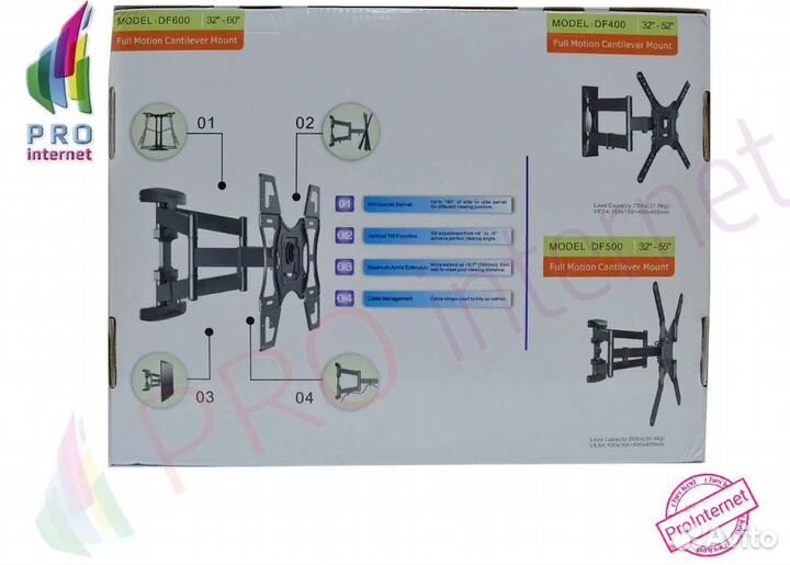 Кронштейн для тв North Bayou Emmy Mount NB DF600