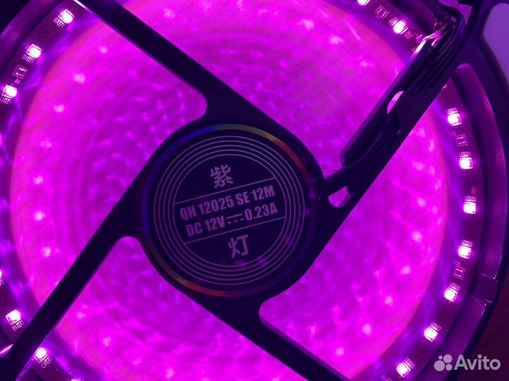 Вентиляторы для пк 120mm с подсветкой purple