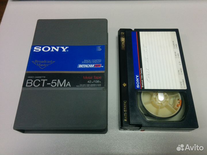 Видеокассета Sony BCT-5Ma, формат Betacam SP