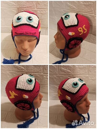 Шапка вязанная для мальчика (внутри разные)