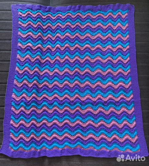 Детский плед для малышей новый ручной вязки