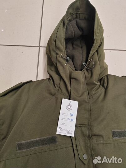 Куртка флисовая тактическая зима Олива 44-62р