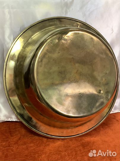 Латунный таз для варенья. СССР