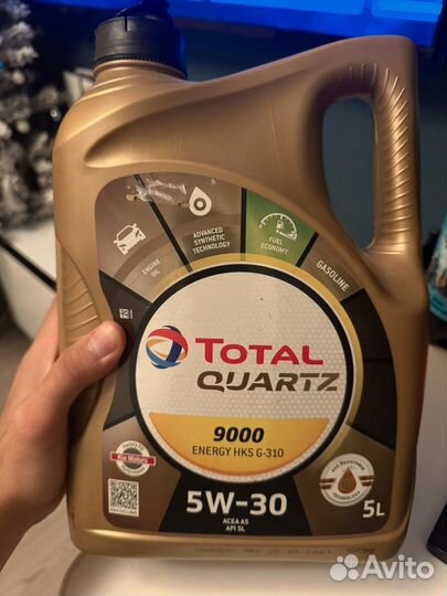 Масло Total quartz 5w 30 energy hks g-310