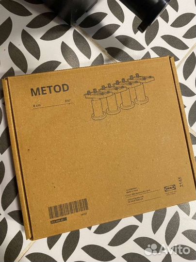 Ножка икеа метод, 4 шт., черный