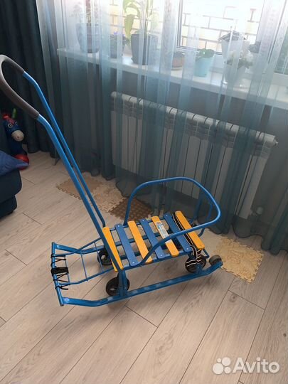 Детские санки с колесами