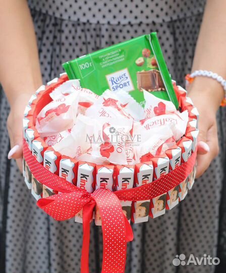 Сладкий букет из конфет