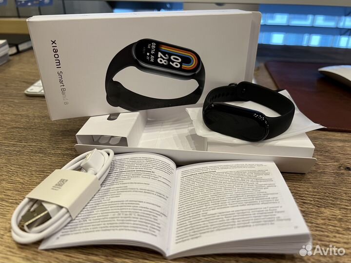 Xiaomi Mi Band 8, Global + 3 пленки + доп. ремешок