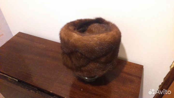 Шапка норковая женская 2штуки