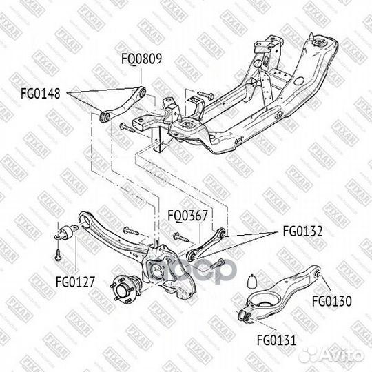 Сайлентблок FG0130 fixar