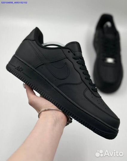 Кроссовки Nike Air Force Low Black (Арт.60987)