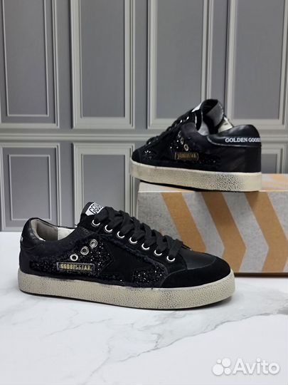 Кеды женские golden goose чёрные