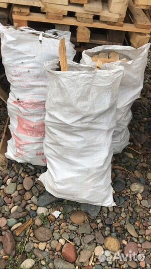 Дрова в мешках