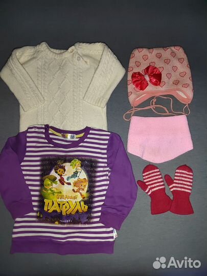 Одежда для девочки пакетом 80-92 пакетом