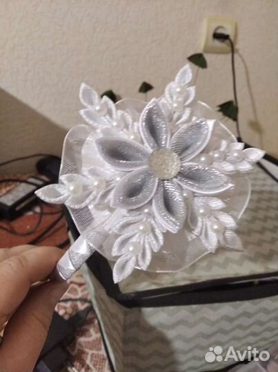 Новогодний ободок-снежинка