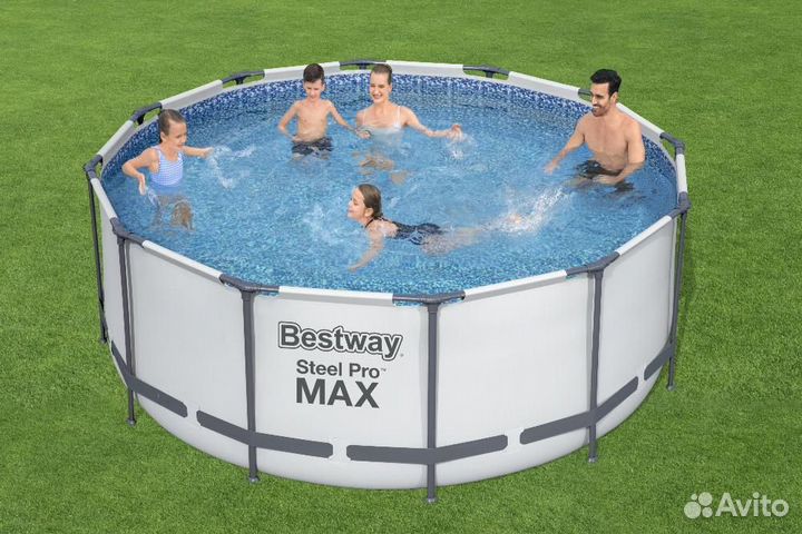 Каркасный бассейн Steel Pro Мах 366x122см, 56420BW