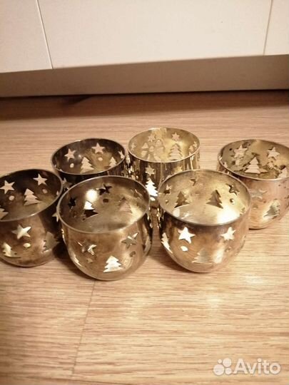 Подсвечники винтажные латунь, бронза