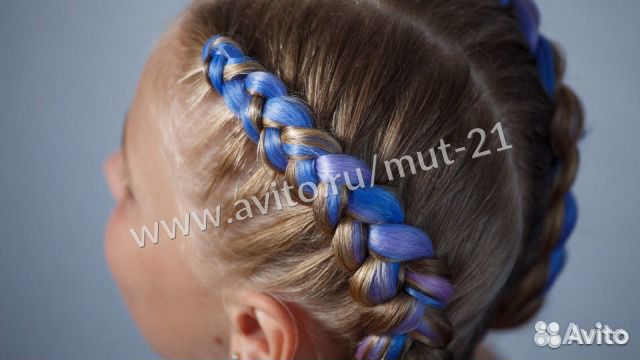 Канекалон - цветные косички зеленый