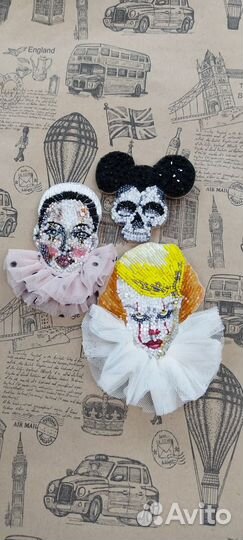 Брошь ручной работы