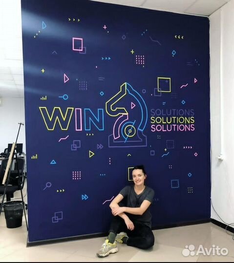 Художник, Роспись стен, картины в интерьер