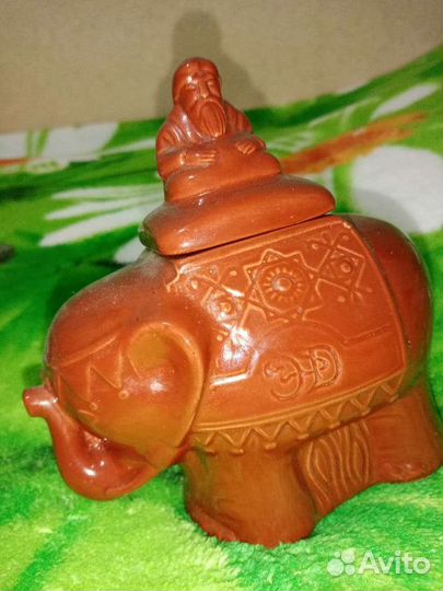 Шкатулка - слон с крышкой для чая