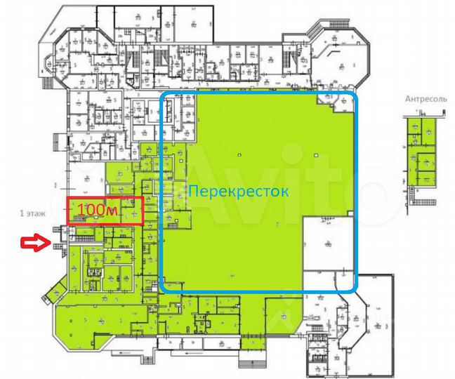 Торговая площадь, 100 м²