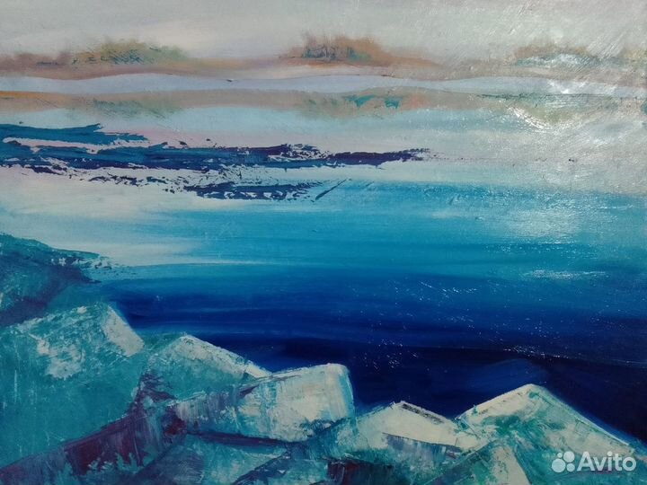 Интерьерная Картина маслом на холсте пейзаж