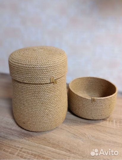 Корзинка из джута