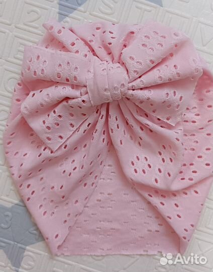 Шапочка-тюрбан для девочки