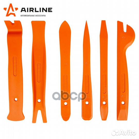 Набор съемников пистонов обшивки салона 6пр. бл